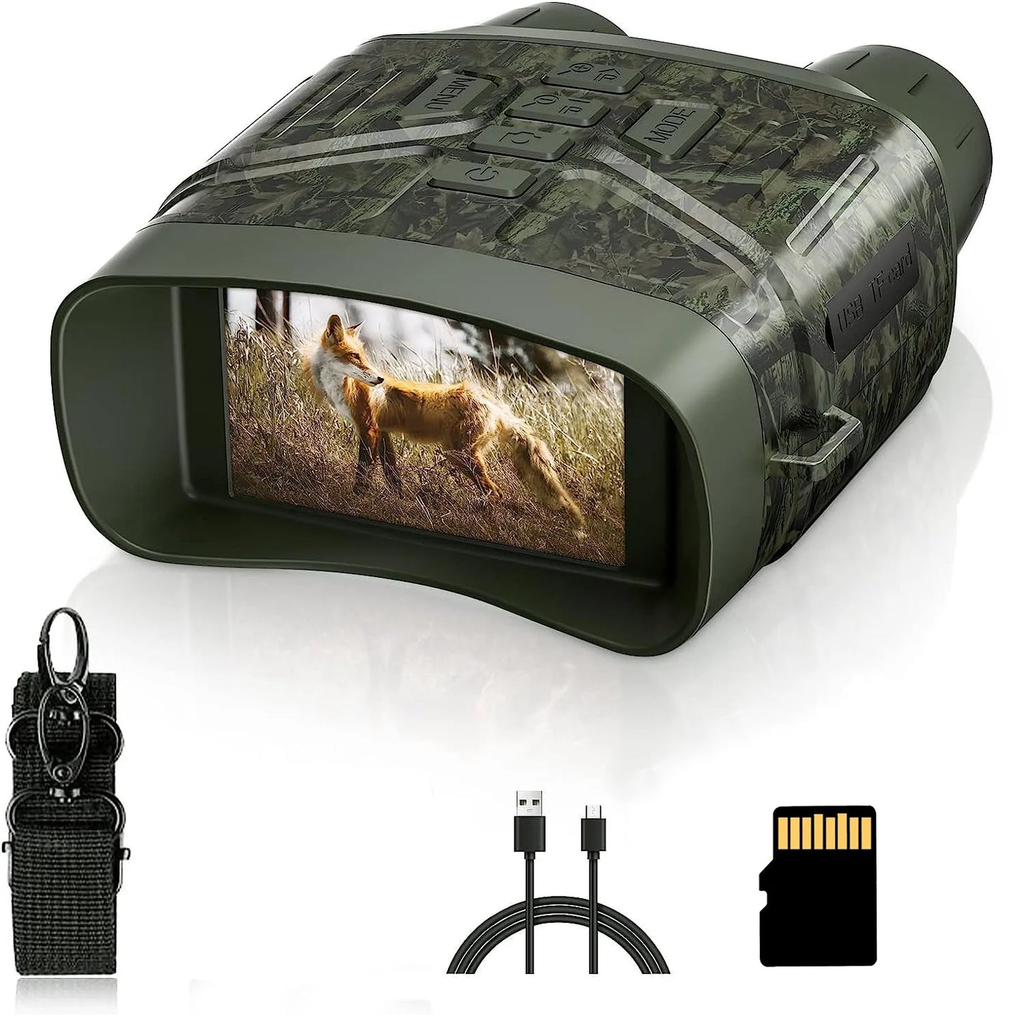 Night Vision Binoculars 4K with 3'' Display and Rechargeable Battery