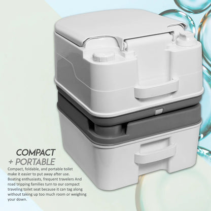 Portable 5.8 Gallon Camping Toilet