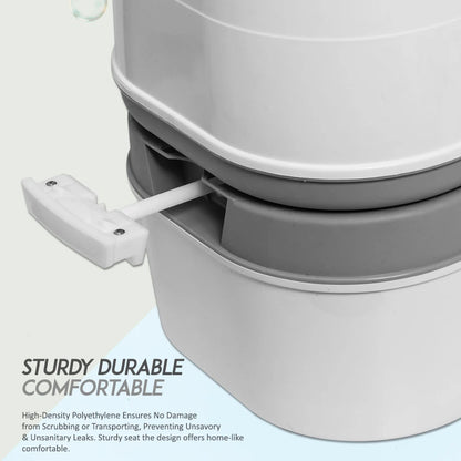Portable 5.8 Gallon Camping Toilet