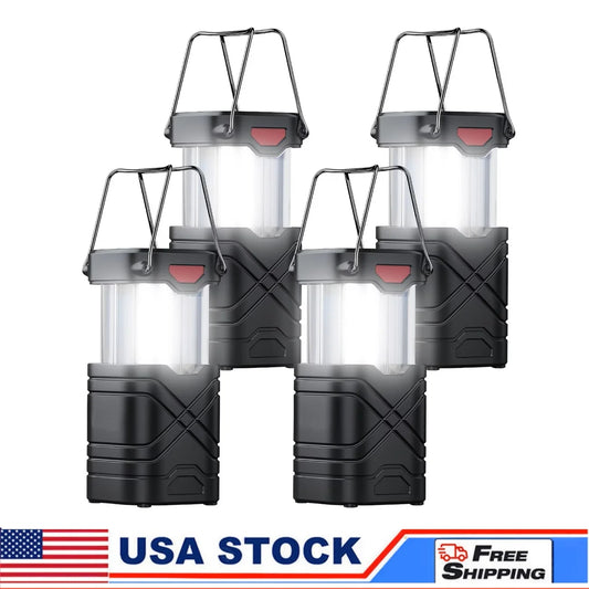 Rechargeable LED Camping Lantern 2/4-Pack with USB-C & Solar