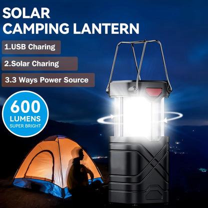 Rechargeable LED Camping Lantern 2/4-Pack with USB-C & Solar