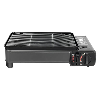 Dual Portable Butane Gas Camping Grill-Stove