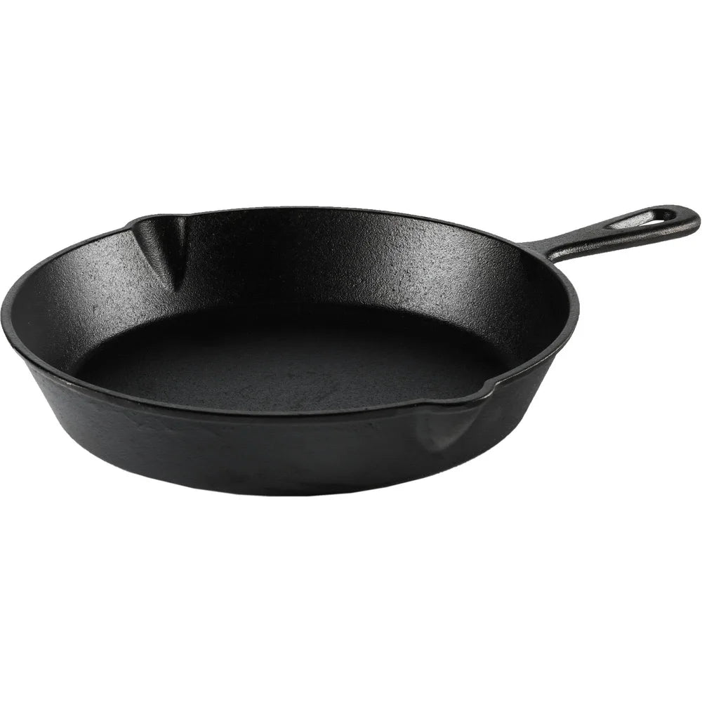 Cast Iron Skillet 10.5 Inch Pre-Seasoned Campfire Safe