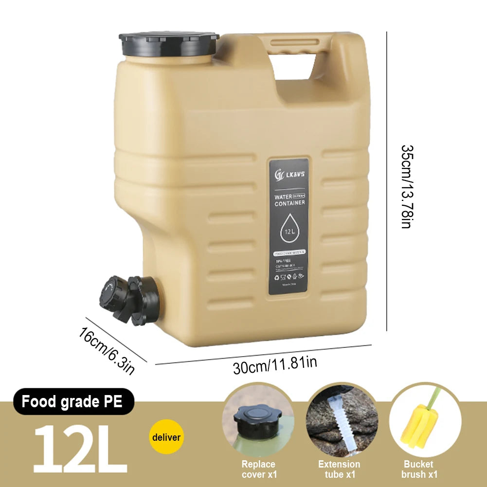 Water Tank Large Capacity Leakproof with Spigot 10/11/12L
