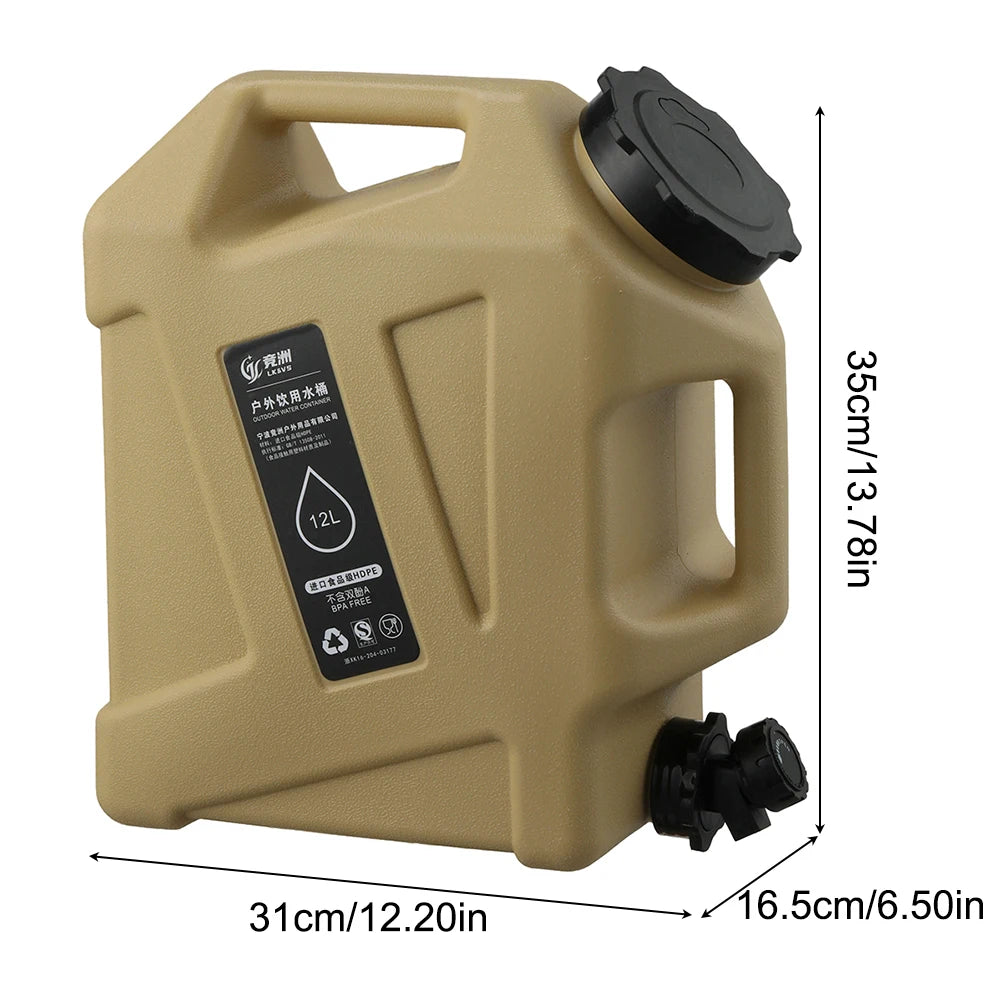 Water Tank Large Capacity Leakproof with Spigot 10/11/12L