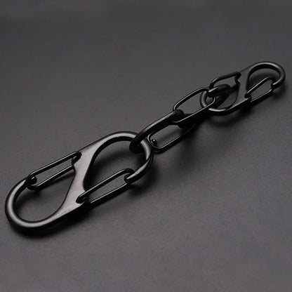 6Pcs S Shaped Metal Double Hooks Carabiner