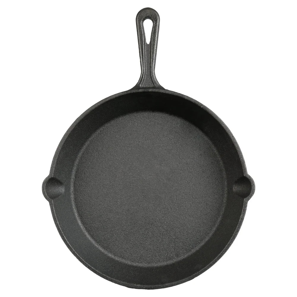 Cast Iron Skillet 10.5 Inch Pre-Seasoned Campfire Safe