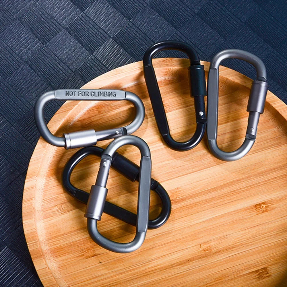 1PCS Carabiner Set For Key Camping Survival EDC Outdoor Keychain Clip  Alloy Aluminum Tactical Caribiner