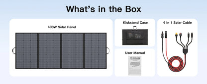 Lightweight Foldable Portable Solar Panel IP67 Waterproof