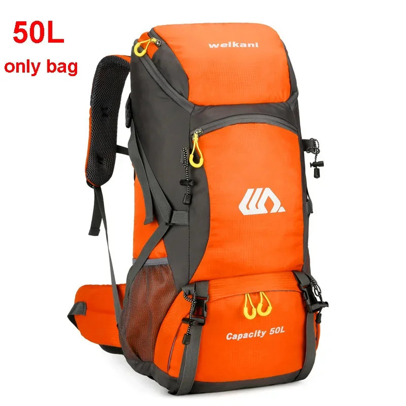 50L Mens Large Waterproof Hiking Backpack