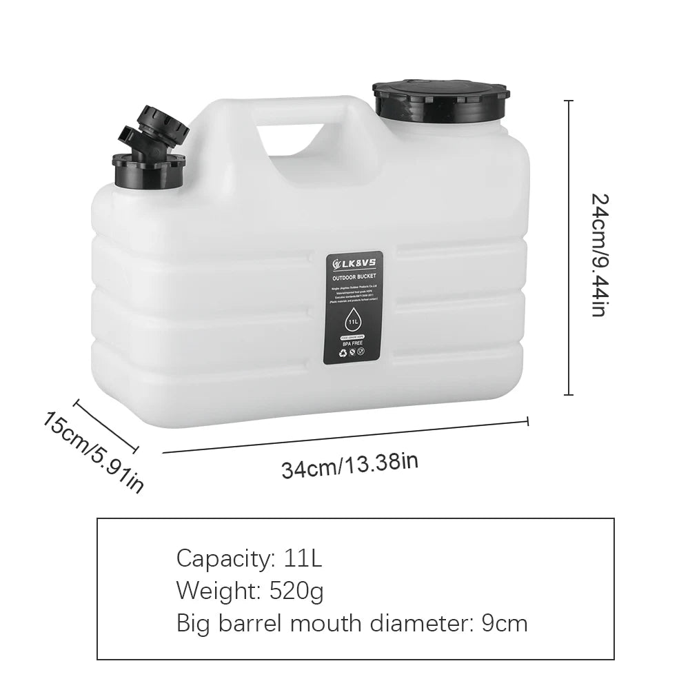 Water Tank Large Capacity Leakproof with Spigot 10/11/12L