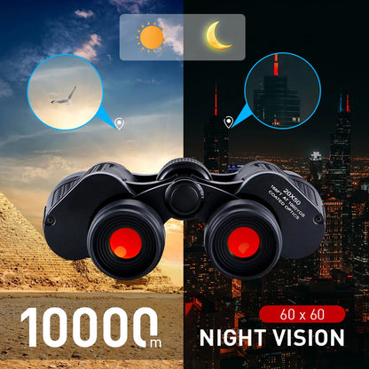 Binoculars Day Night Vision Long Range Waterproof 180x100 Zoom