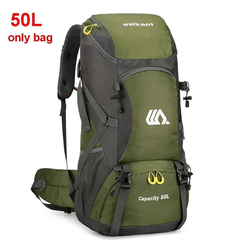 50L Mens Large Waterproof Hiking Backpack