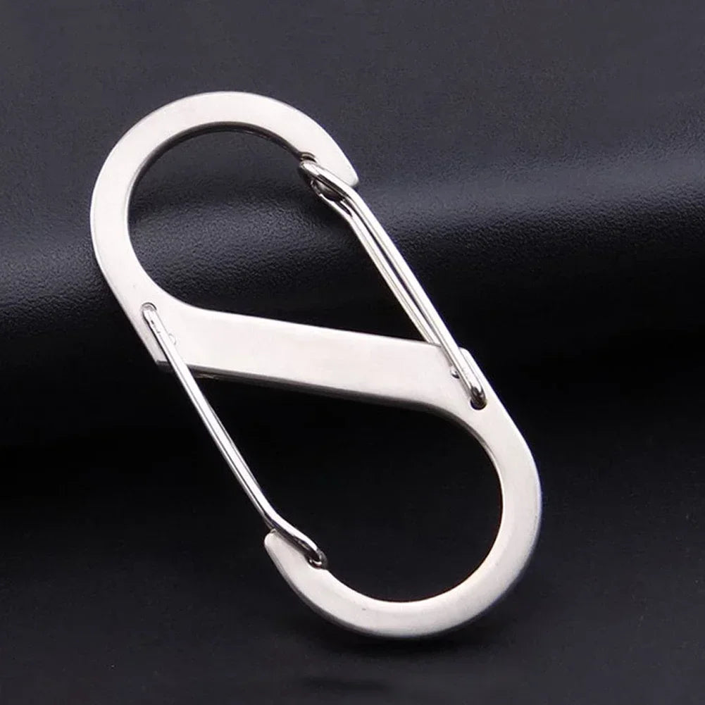 6Pcs S Shaped Metal Double Hooks Carabiner