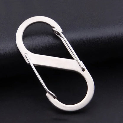 6Pcs S Shaped Metal Double Hooks Carabiner