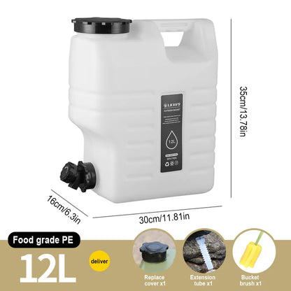 Water Tank Large Capacity Leakproof with Spigot 10/11/12L