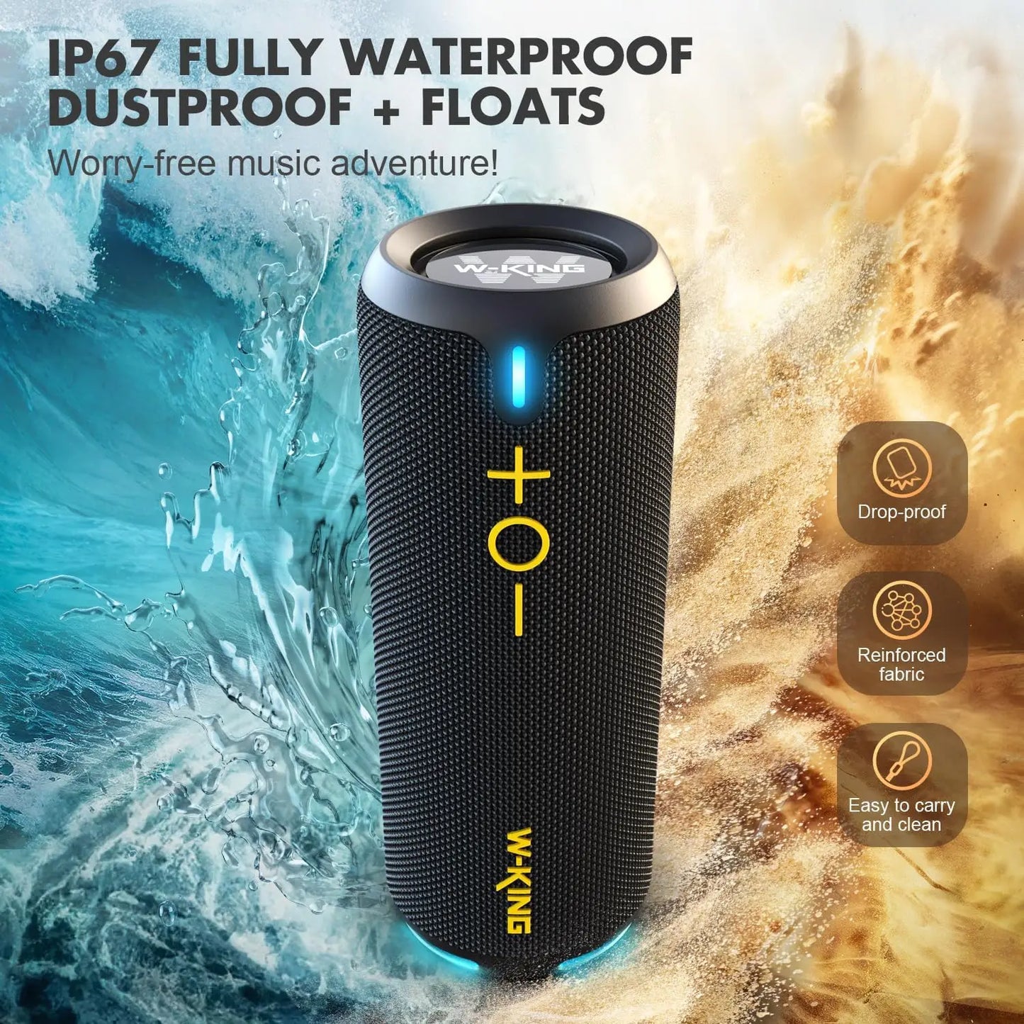 40W Portable Speaker IP67 Waterproof High-Quality Audio
