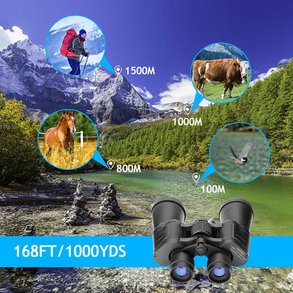 Binoculars Day Night Vision Long Range Waterproof 180x100 Zoom