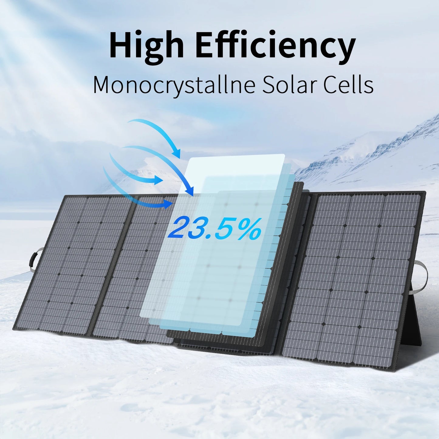Lightweight Foldable Portable Solar Panel IP67 Waterproof