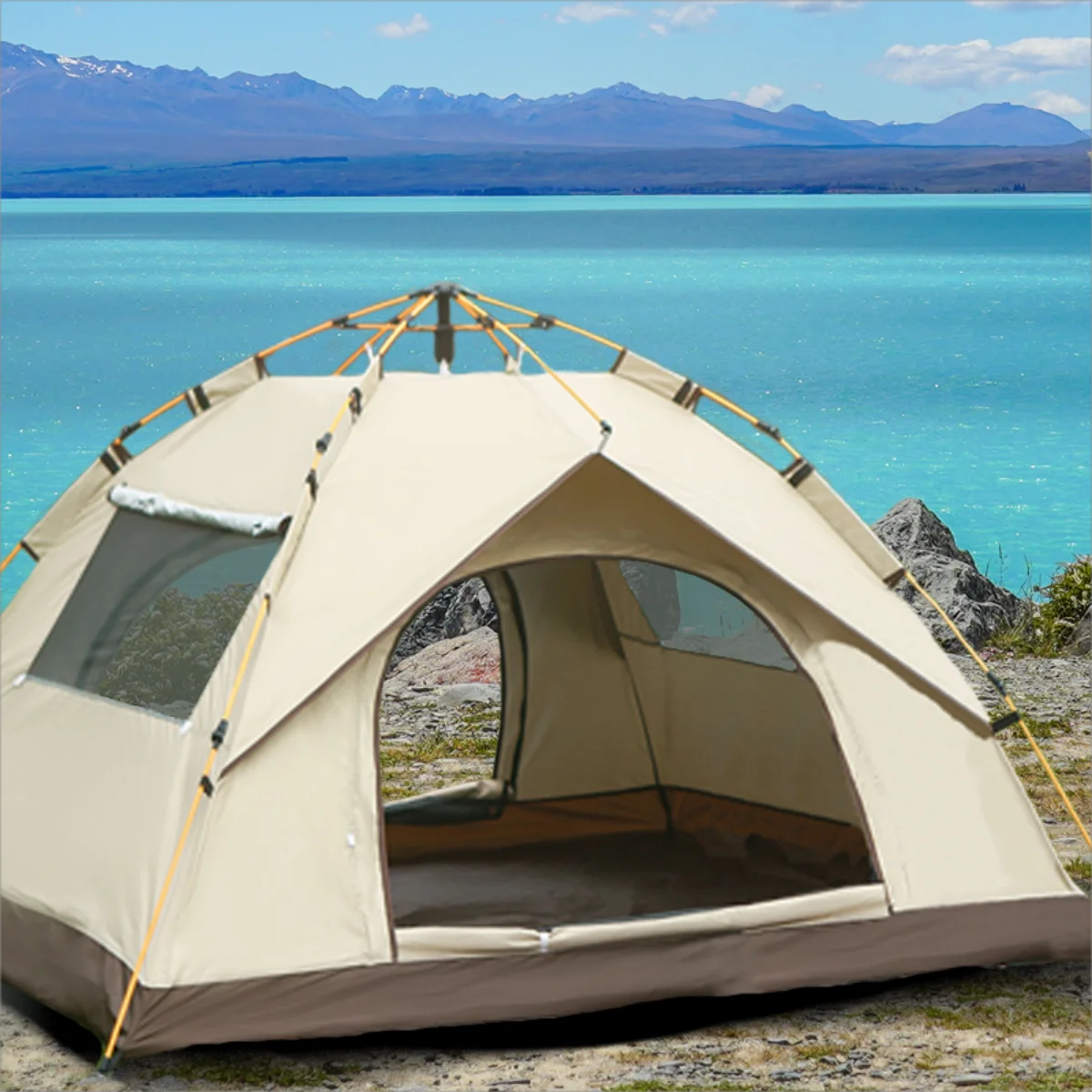 3-4 Person Waterproof All Season Tent with Storage Bag