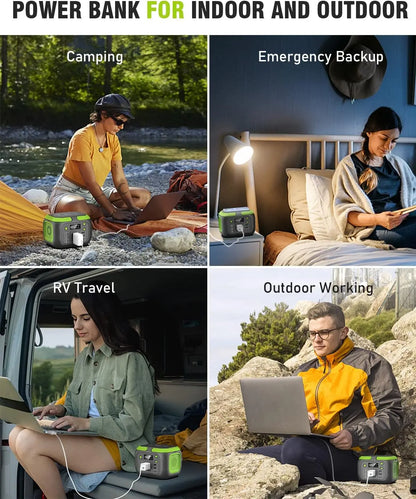 Solar Power Bank 600W/300W/200W/120W ,110V AC Outlets