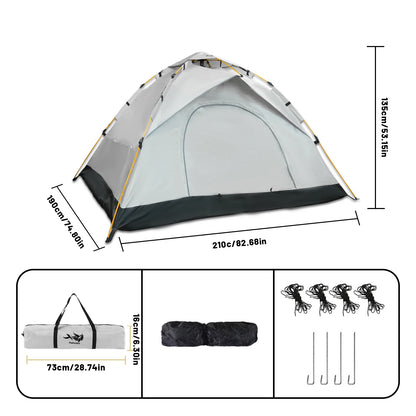 2-4 Person Windproof Lightweight Easy Set Up Tent