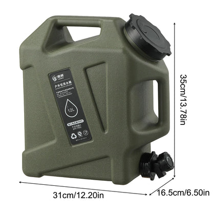 Water Tank Large Capacity Leakproof with Spigot 10/11/12L