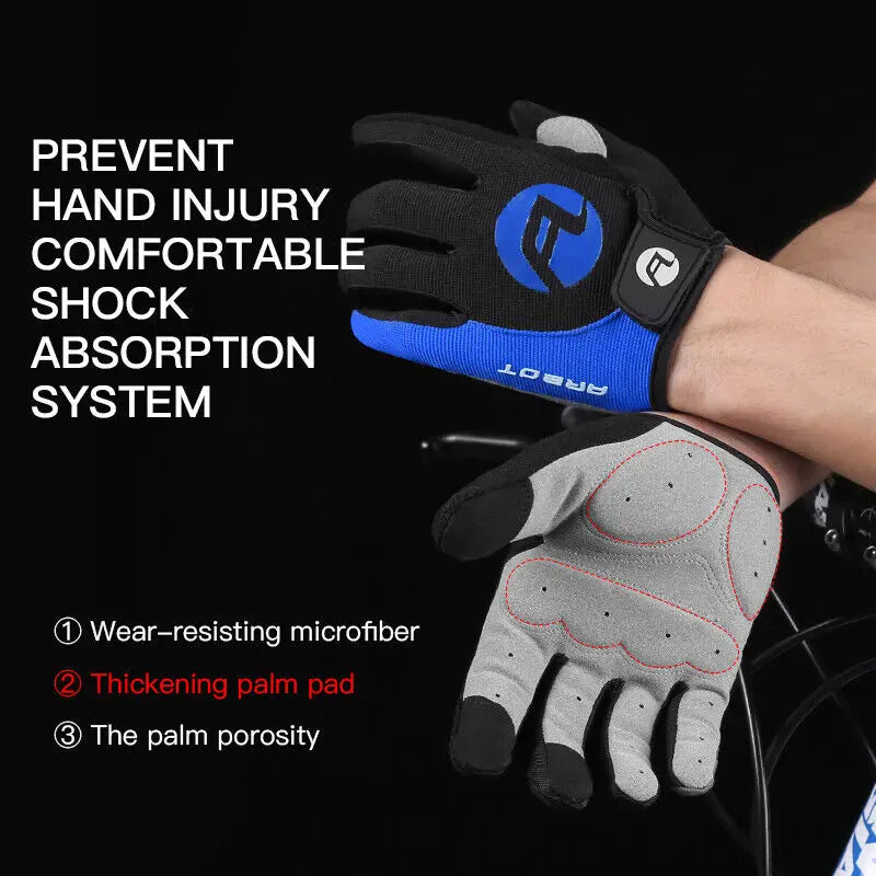 Cycling Gloves Anti-Slip Grips for Men Women with MTB Padded