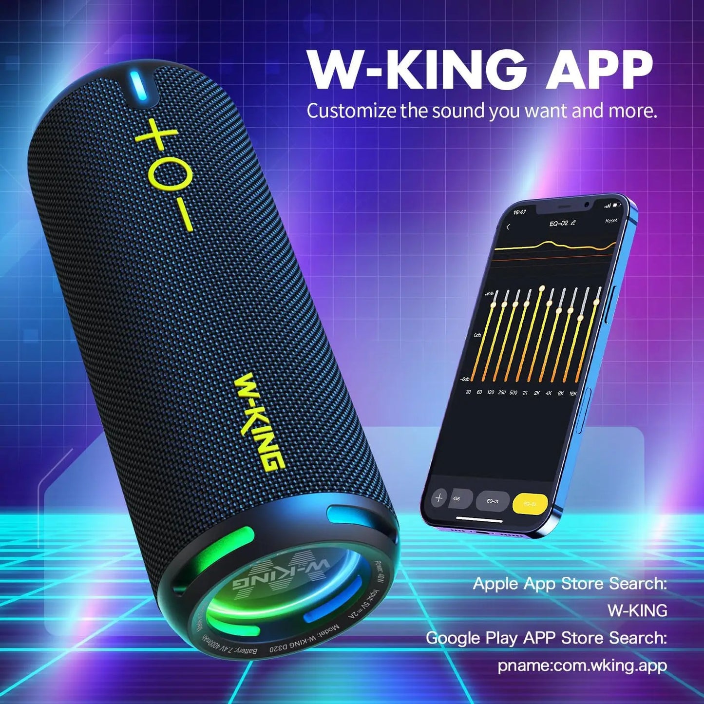 40W Portable Speaker IP67 Waterproof High-Quality Audio