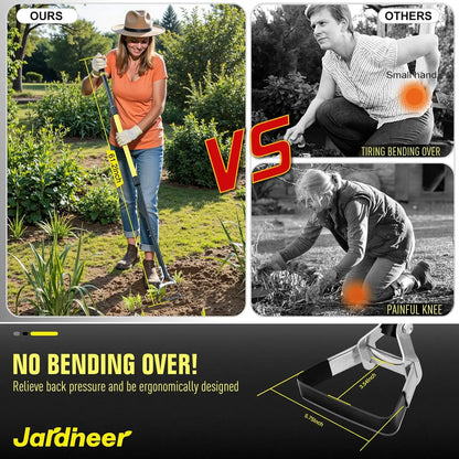 Scuffle Garden Hoe for Weeding, Flower Beds, and Yards