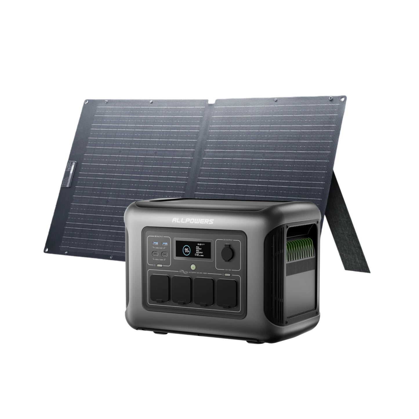 Power Station with Solar Panel 100W 200W 1056Wh LiFePO4 Battery