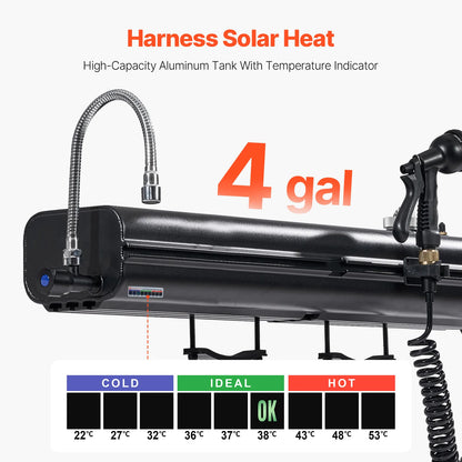Roof Rack Multi Use Shower High-Capacity Aluminum Water Tank