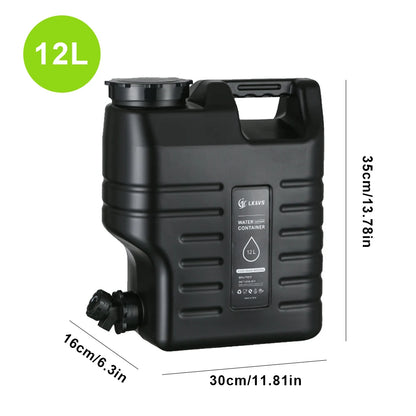 Water Tank Large Capacity Leakproof with Spigot 10/11/12L