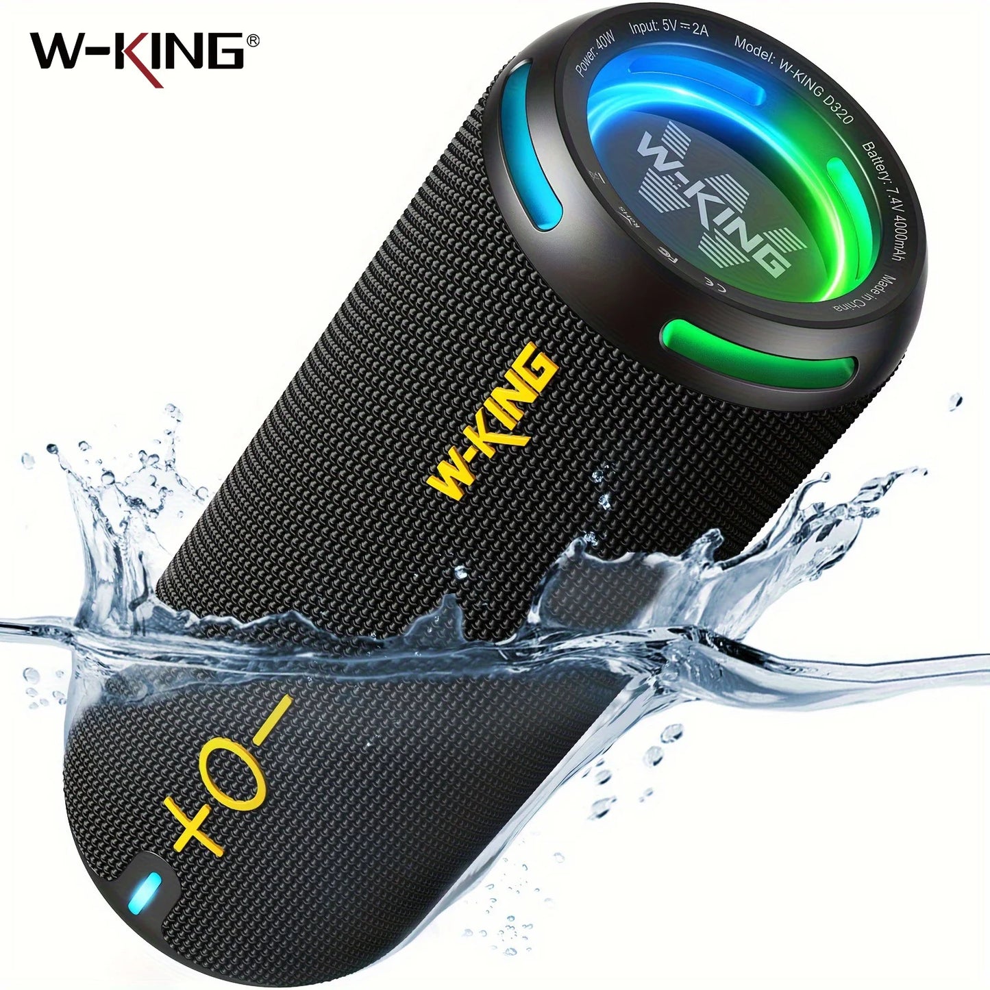 40W Portable Speaker IP67 Waterproof High-Quality Audio
