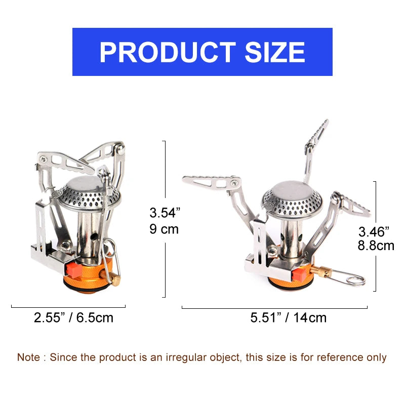 Camping Burner Stove Cookware and Tableware Set