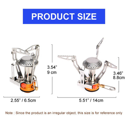 Camping Burner Stove Cookware and Tableware Set