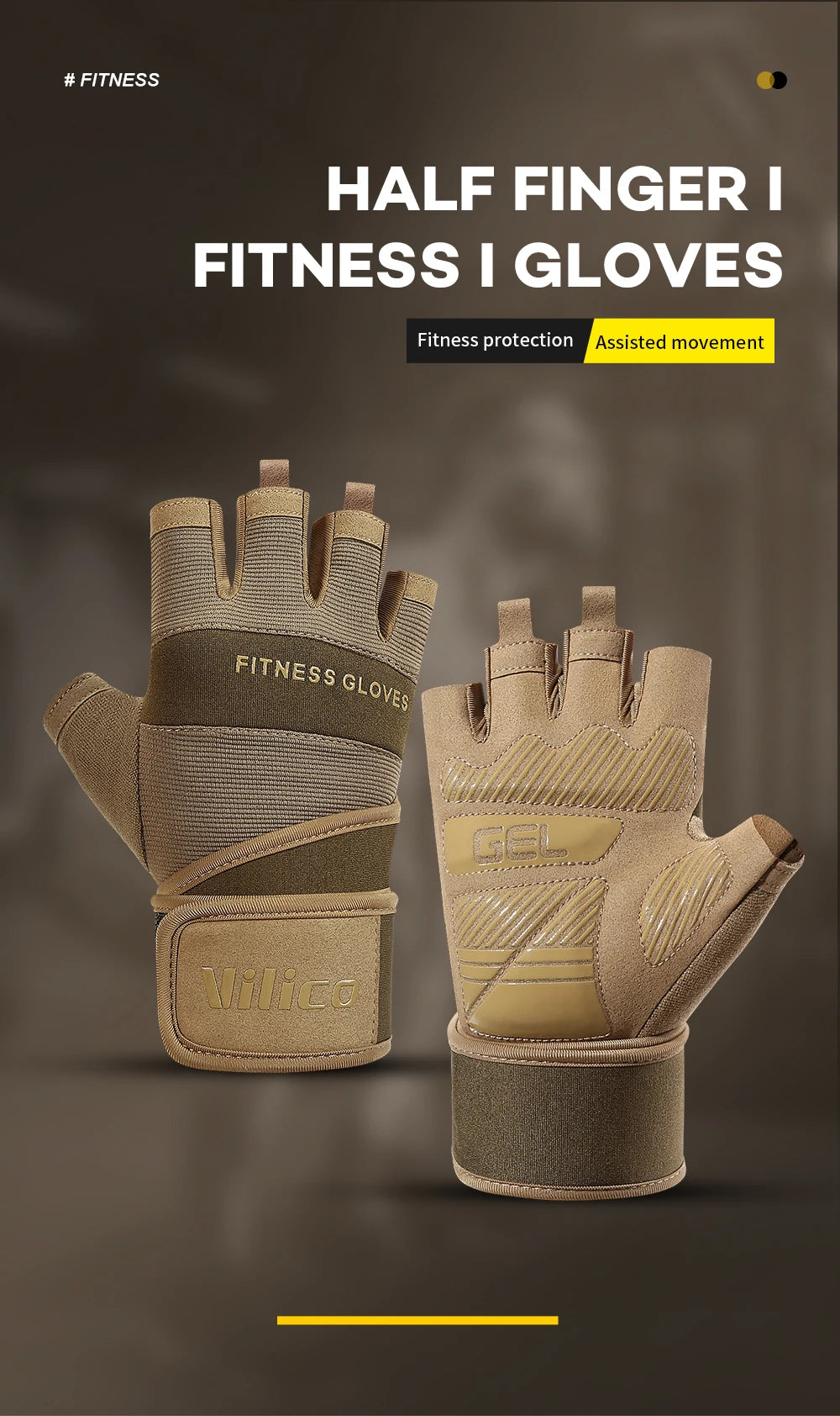 Cycling Anti-Slip Half Finger Gloves