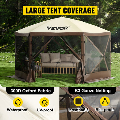 Pop-up 6-Sided Sunshade Gazebo