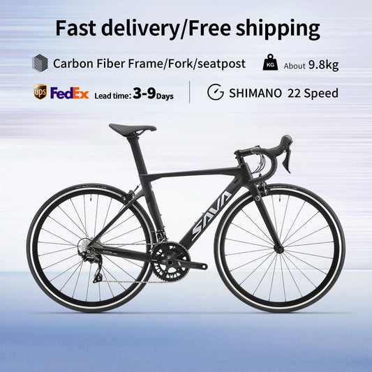 22-Speed Carbon Fiber Frame Road 700C Racing Bike