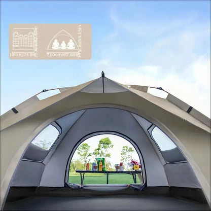 3-4 Person Compact Auto-Tent Quick Setup