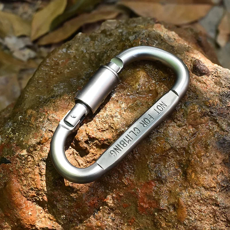 1PCS Carabiner Set For Key Camping Survival EDC Outdoor Keychain Clip  Alloy Aluminum Tactical Caribiner