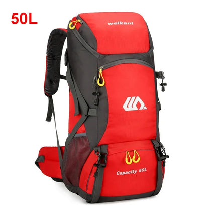 50L Mens Large Waterproof Hiking Backpack