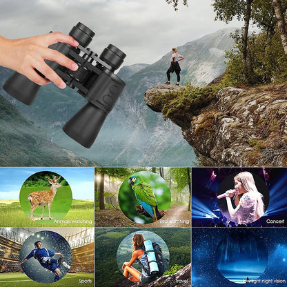 Binoculars Day Night Vision Long Range Waterproof 180x100 Zoom