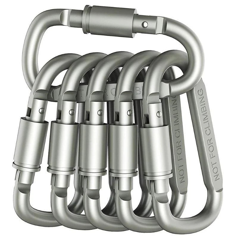 1PCS Carabiner Set For Key Camping Survival EDC Outdoor Keychain Clip  Alloy Aluminum Tactical Caribiner