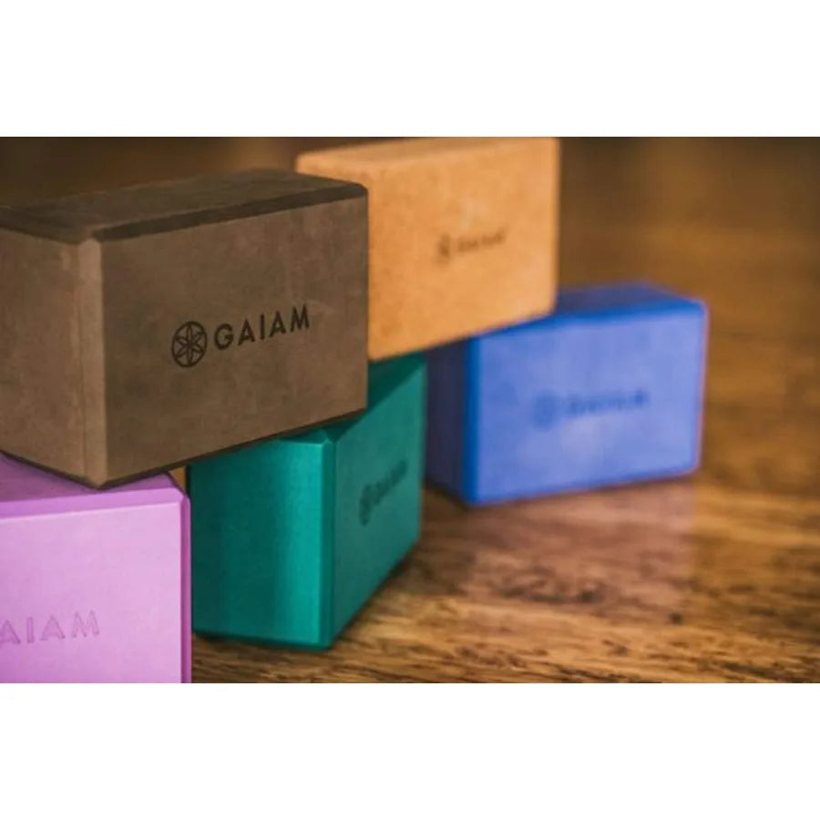 Cork Yoga Brick  ,9"L x 3"W x 5.5"Th