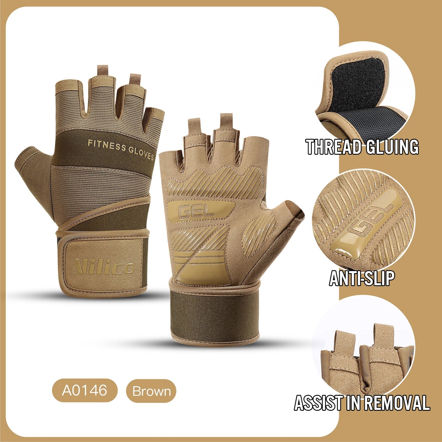 Cycling Anti-Slip Half Finger Gloves