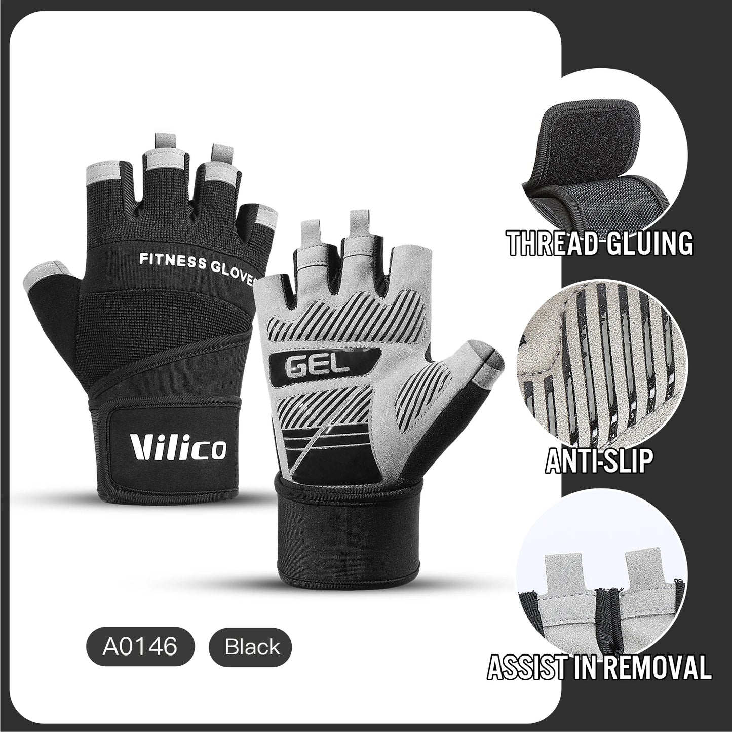 Cycling Anti-Slip Half Finger Gloves
