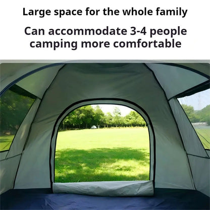 3-4 Person Waterproof All Season Tent with Storage Bag
