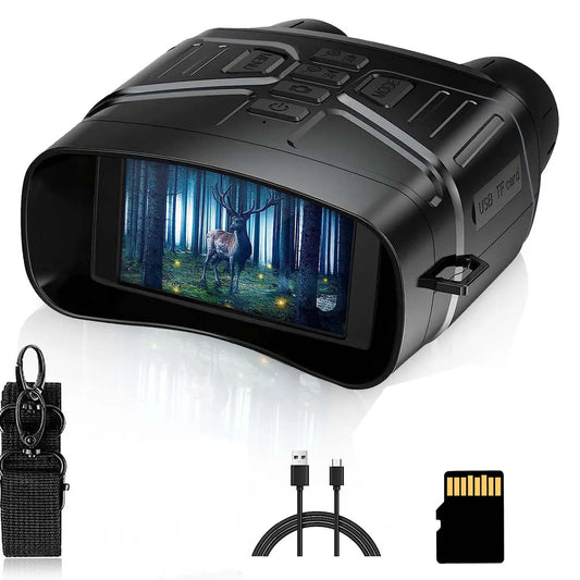 Night Vision Binoculars 4K with 3'' Display and Rechargeable Battery