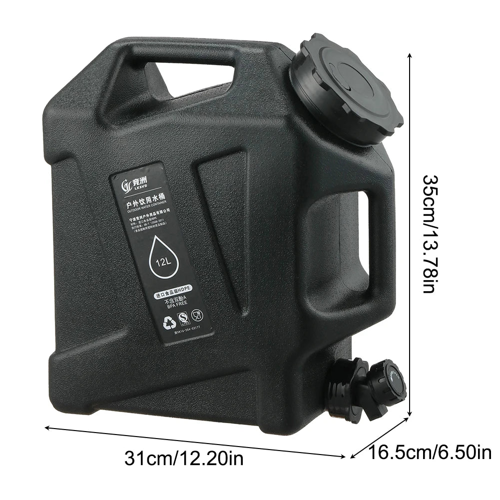 Water Tank Large Capacity Leakproof with Spigot 10/11/12L